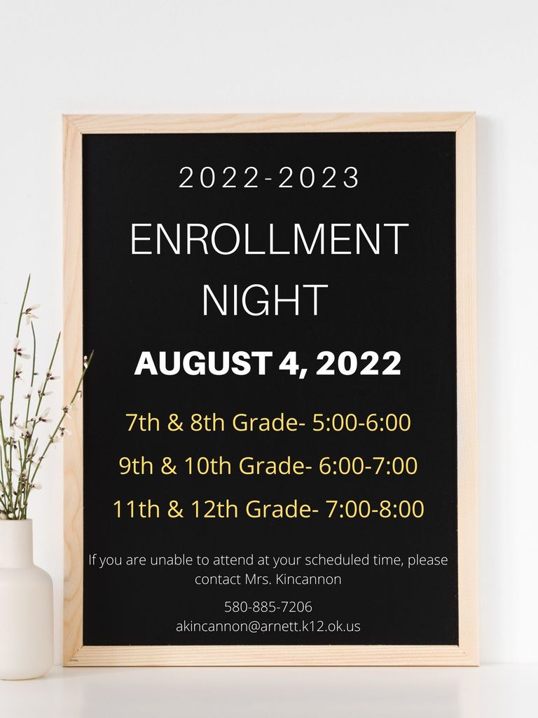 Enrollment Night Poster