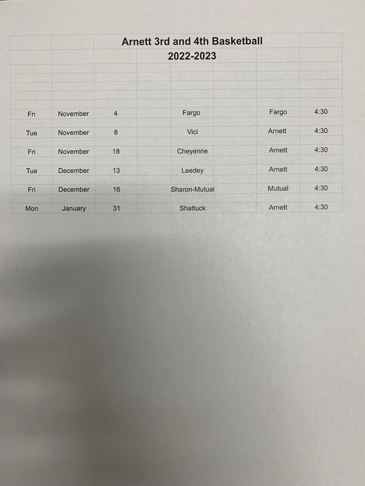 34 schedule 